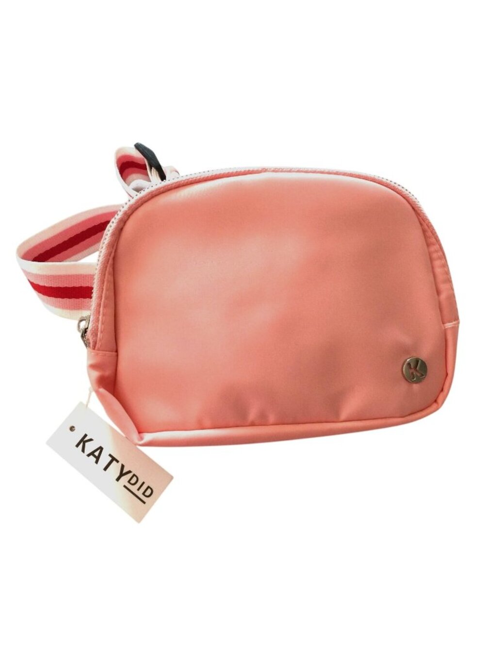 KATYdid Pink Shoulder/Waist Pack with Pink White Striped Band